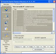 Advanced Windows Password Recovery screenshot